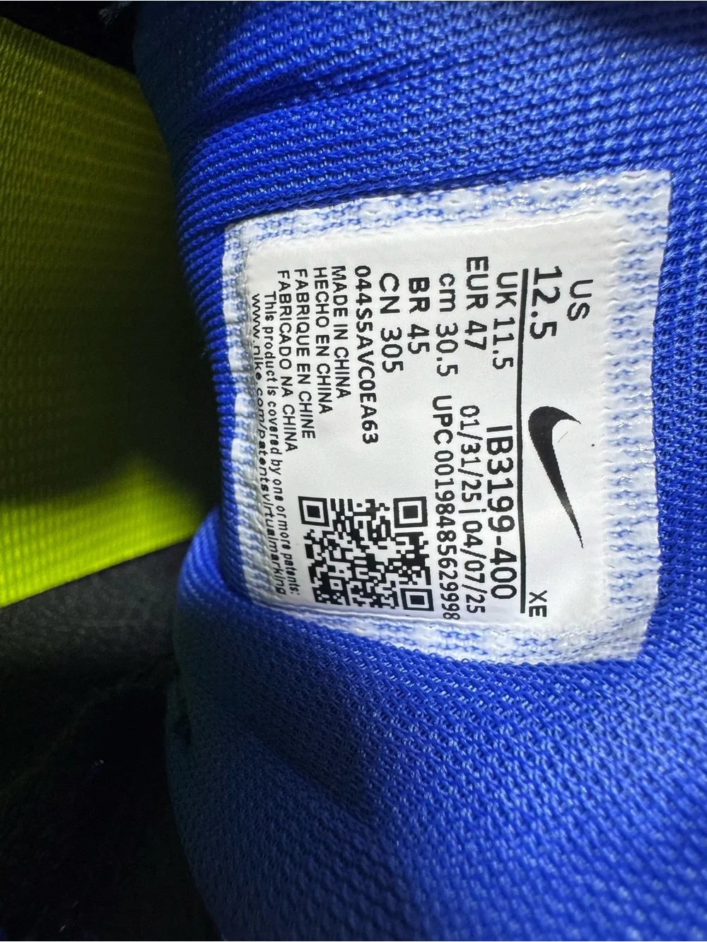 Nike x NFL Pegasus 41 'Los Angeles Rams' Size 12.5